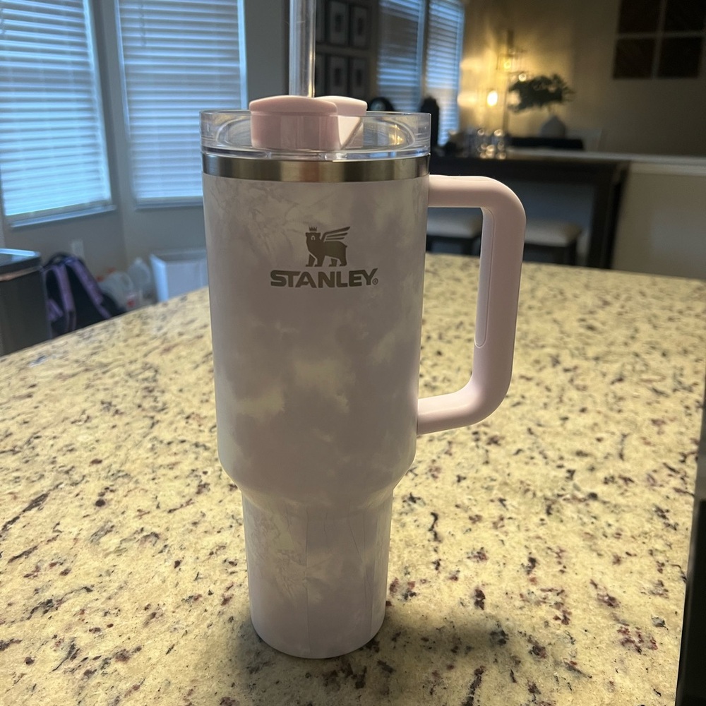 Stanley Pink Marble Travel Mug